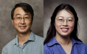 Photos of Drs. Aijun Song and Xiaoyan Hong.