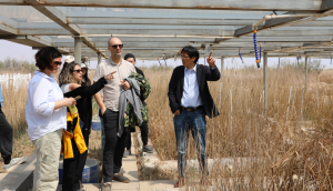 Dr. Natasha Dimova, left, at the Blue Carbon workshop in Qingdao, China.