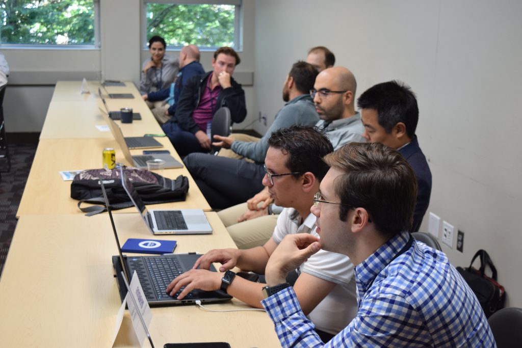 Ongoing discussions during one of the breakout session groups