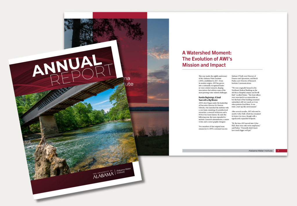 An image showcasing the AWI Annual Report. Click here to download it.