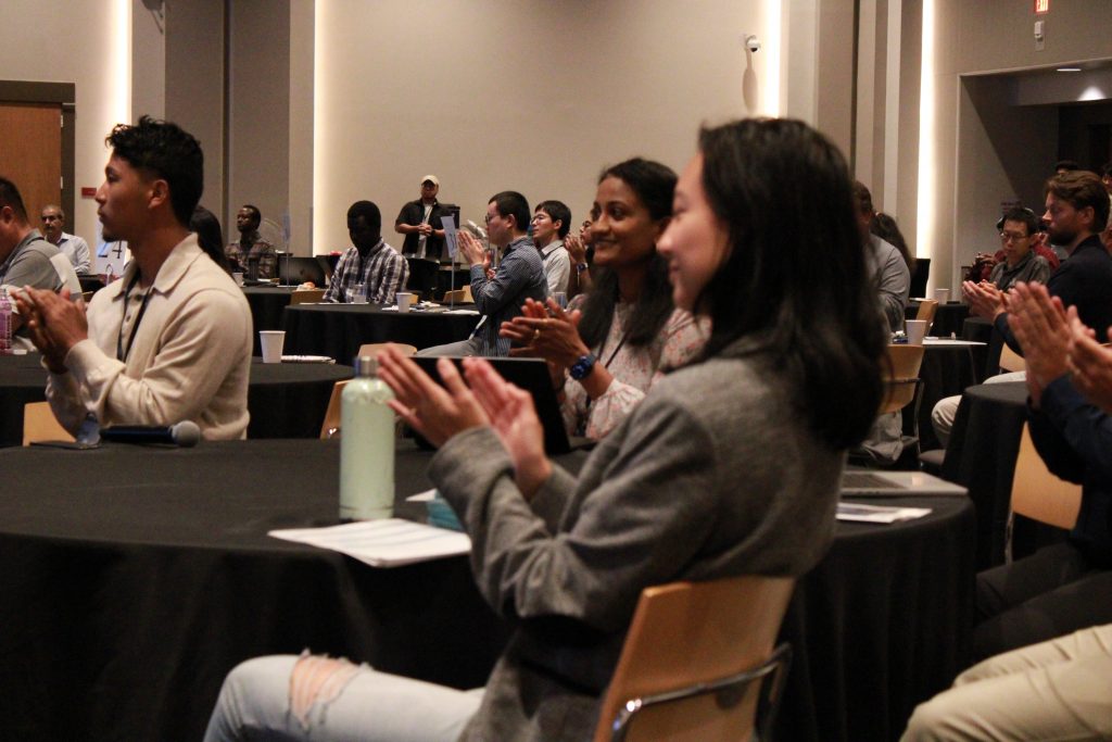Researchers and professionals share ideas and insights during breakout discussions.